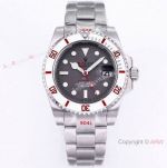 Swiss Quality Rolex DiW Submariner 'Glacial' Citizen watch Darker grey Dial White Bezel